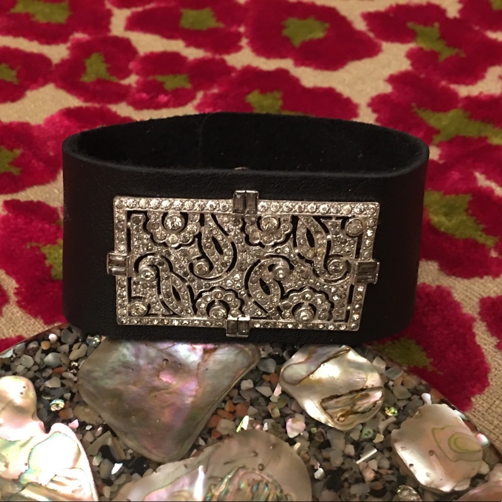 Leather cuff bracelet